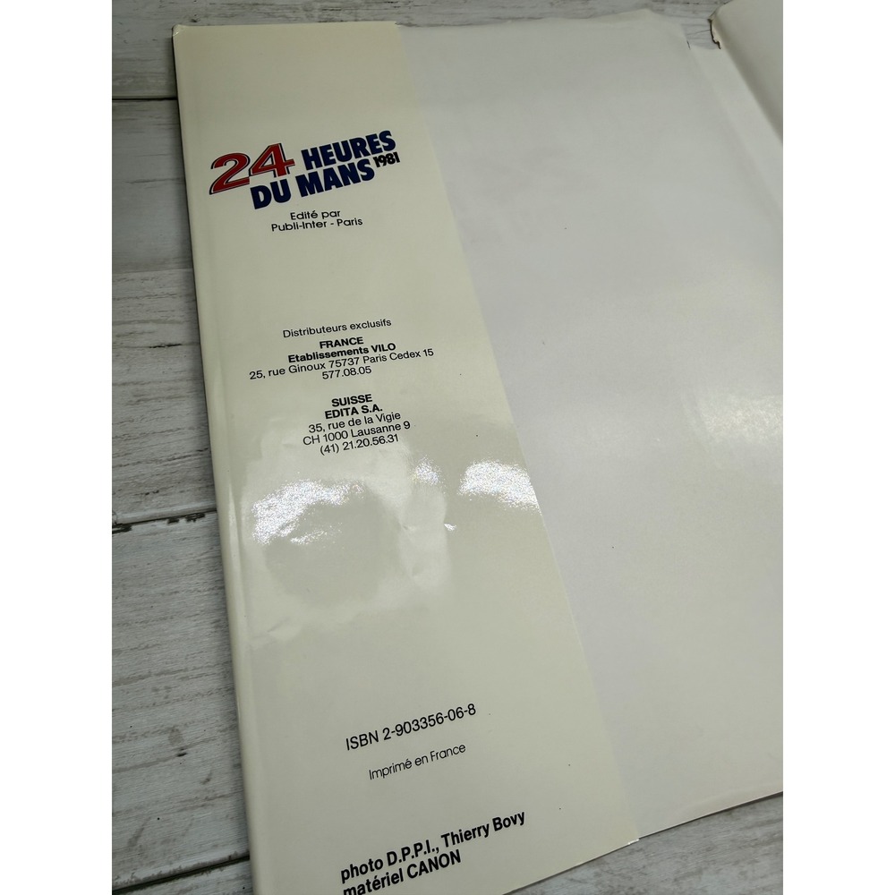 24 Heures Du Mans 1981 Hardcover Book Dust Jacket Le Mans Porsche Racing French - Picture 4 of 14